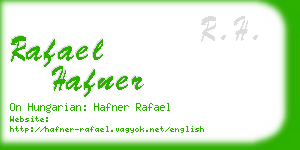 rafael hafner business card